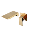 Modern Wall Mounted Brass Waterfall Bathroom Basin Sink Faucet Tap