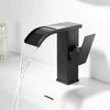 Modern Waterfall Stainless steel Bathroom Sink Mixer Basin Faucet Tap