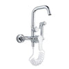 Multi-function Wall Mount Hot And Cold Kitchen Faucet With Hand Spray