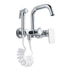 Multi-function Wall Mount Hot And Cold Kitchen Faucet With Hand Spray