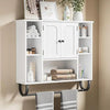 Multipurpose Wall Bathroom Storage Organizers Cabinet with Towel Bar