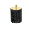 Natural Marble Bathroom and Shower Accessories in Luxury Black