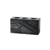 Natural Marble Bathroom and Shower Accessories in Luxury Black