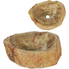 Naturally Varied Shape Handmade Stone Countertop Basin Vessel Sink