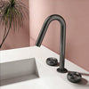 Luxury Brass Basin Faucet Widespread Bathroom Sink Water Mixer Tap