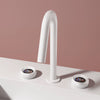 Luxury Brass Basin Faucet Widespread Bathroom Sink Water Mixer Tap