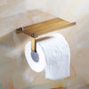 Stainless Steel Toilet Paper Holder with Shelf Wall Mount Tissue Holder