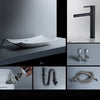 Nordic Matte Black Bath Sinks Minimalist Ceramic Bathroom Washbasin