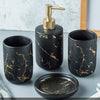 Nordic Matte Gold Ceramics Bathroom Accessories Set Washing Set