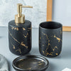 Nordic Matte Gold Ceramics Bathroom Accessories Set Washing Set
