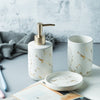 Nordic Matte Gold Ceramics Bathroom Accessories Set Washing Set