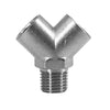 NPT Y-Shaped Splitter Fitting Brass Female Male Pipe NPT Connector
