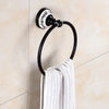 Oil Black Bronze Brushed Bathroom Accessories Towel Shelf Towel Bar