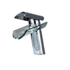 One Handle Single Hole Glass Waterfall Type Brass Basin Faucet In 3 Colors