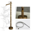 Outdoor Antique Bamboo Brass Faucet Retro Garden Faucet Mixer Tap