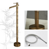 Outdoor Antique Bamboo Brass Faucet Retro Garden Faucet Mixer Tap