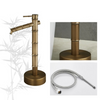 Outdoor Antique Bamboo Brass Faucet Retro Garden Faucet Mixer Tap