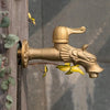 Outdoor Garden Faucet Wall Mount Solid Decorative Antique Tap