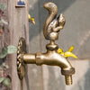 Outdoor Garden Faucet Wall Mount Solid Decorative Antique Tap