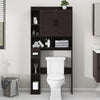 Over Toilet Bathroom Storage Cabinet with Door and Paper Holder Stand
