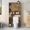Over Toilet Bathroom Storage Cabinet with Door and Paper Holder Stand