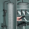 Piano Digital Shower Set Brass Bathroom Faucet Rainfall Shower System