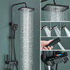 Piano Digital Shower Set Brass Bathroom Faucet Rainfall Shower System