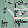 Piano Digital Shower Set Brass Bathroom Faucet Rainfall Shower System