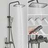 Piano Digital Shower Set Brass Bathroom Faucet Rainfall Shower System