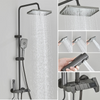 Piano Digital Shower Set Brass Bathroom Faucet Rainfall Shower System