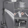 Piano Digital Shower Set Brass Bathroom Faucet Rainfall Shower System