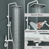 Piano Digital Shower Set Brass Bathroom Faucet Rainfall Shower System