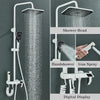 Piano Digital Shower Set Brass Bathroom Faucet Rainfall Shower System