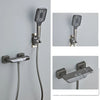Piano Key Brass LED Digital Hot and Cold Mixer Shower Faucet Tap Set