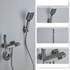 Piano Key Brass LED Digital Hot and Cold Mixer Shower Faucet Tap Set