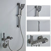 Piano Key Brass LED Digital Hot and Cold Mixer Shower Faucet Tap Set