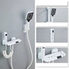 Piano Key Brass LED Digital Hot and Cold Mixer Shower Faucet Tap Set