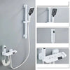 Piano Key Brass LED Digital Hot and Cold Mixer Shower Faucet Tap Set