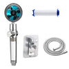 Propeller Shower Head High Pressure Set 360 Rotate With Water Filter