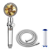 Propeller Shower Head High Pressure Set 360 Rotate With Water Filter