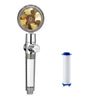 Propeller Shower Head High Pressure Set 360 Rotate With Water Filter