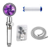 Propeller Shower Head High Pressure Set 360 Rotate With Water Filter