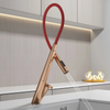 Pull Down Decked Single Lever Sink Water Mixer Brass Kitchen Faucet