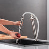 Pull Down Single Lever Kitchen Sink Faucet Brass Water Mixer Sink Tap