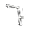 Pull-Out Brass Bath Basin Sink Faucet Single Hole Hot Cold Water Mixer