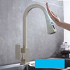 Pull Out Sensor Kitchen Faucet Stainless Steel Smart Induction Mixed Tap