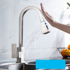 Pull Out Sensor Kitchen Faucet Stainless Steel Smart Induction Mixed Tap