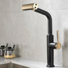 Pull Out Waterfall Stream Sprayer Head Kitchen Sink Water Faucet