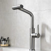 Pull Out Waterfall Stream Sprayer Head Kitchen Sink Water Faucet