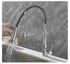 Pulling Kitchen Sink Faucet Dual Outlet Deck Mounted Washing Basin Tap